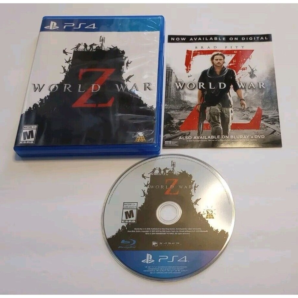 World War Z PS4 Third Person Shooter Zombie Game Used